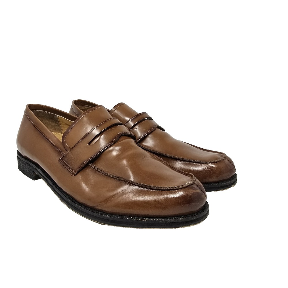 Express Leather‎ Upper Men's Size 10 Brown Dress Penny Loafers